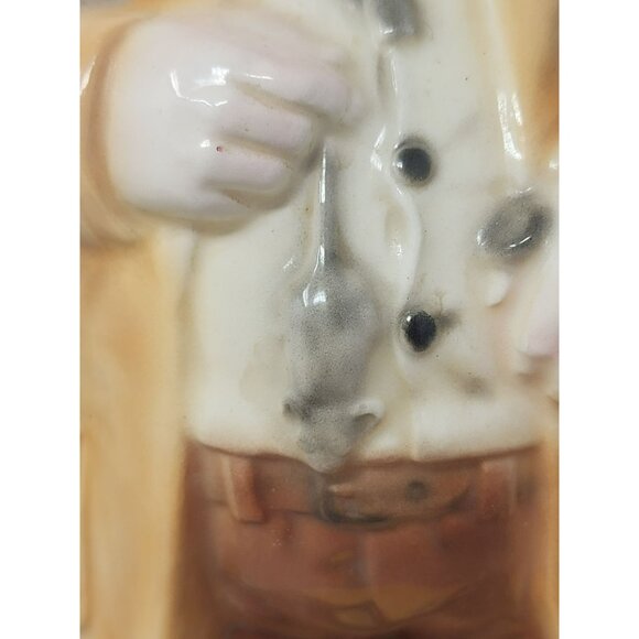 Vintage British Colonial‎ Safari Mouse Hunter Figurine Alberta Ceramic Decanter - Picture 10 of 15
